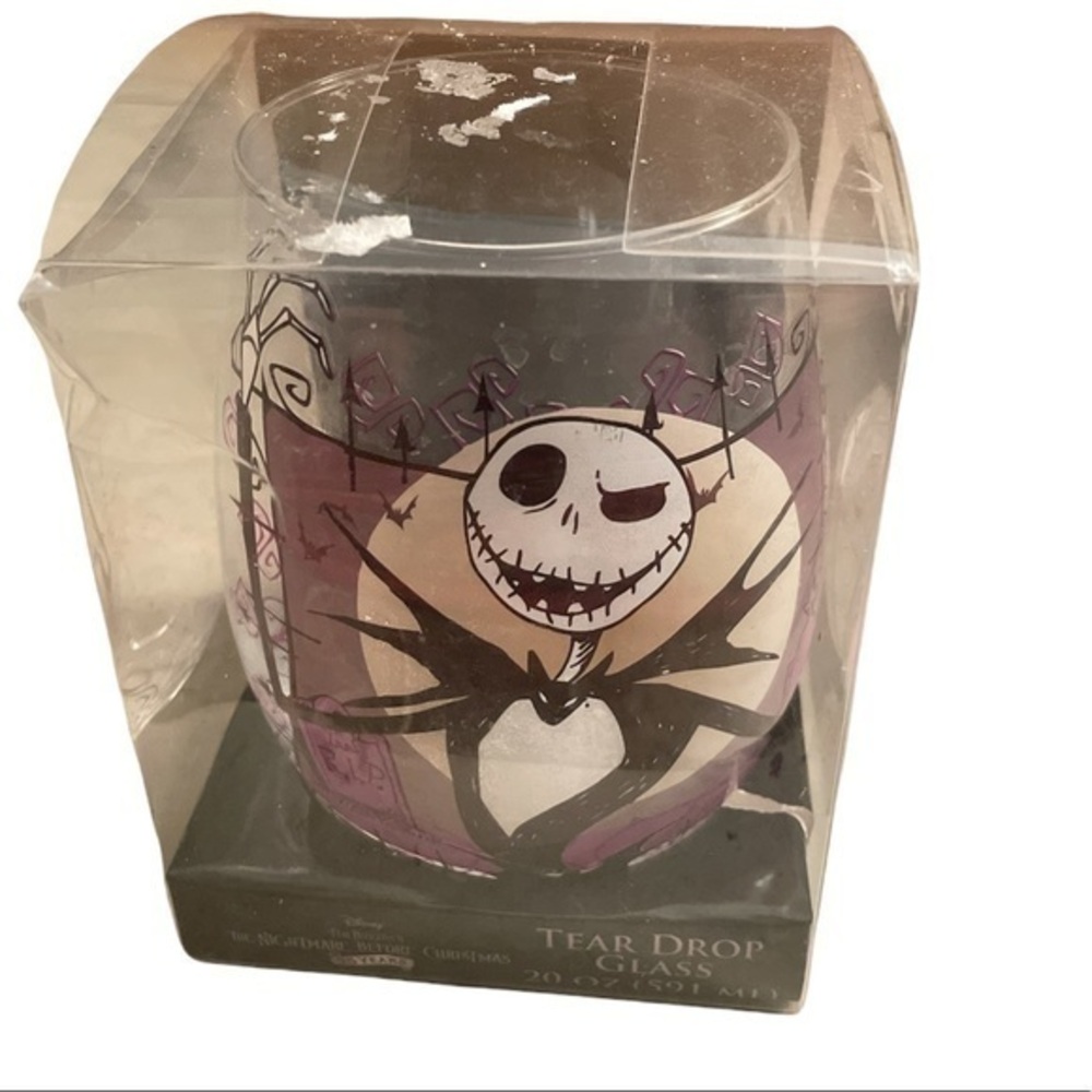 Nightmare Before Christmas Jack fear drop glass